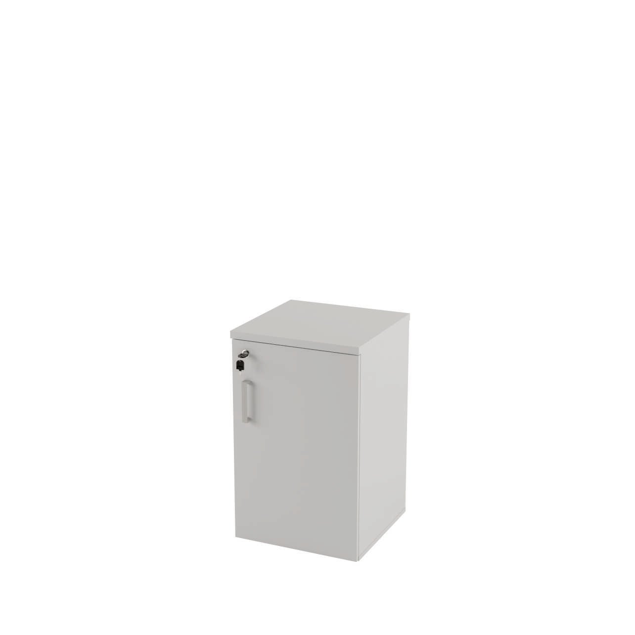 Armário Baixo 01 Porta com 01 Prateleira Tampo 25mm OFFICE SHOP - 45x45x74cm