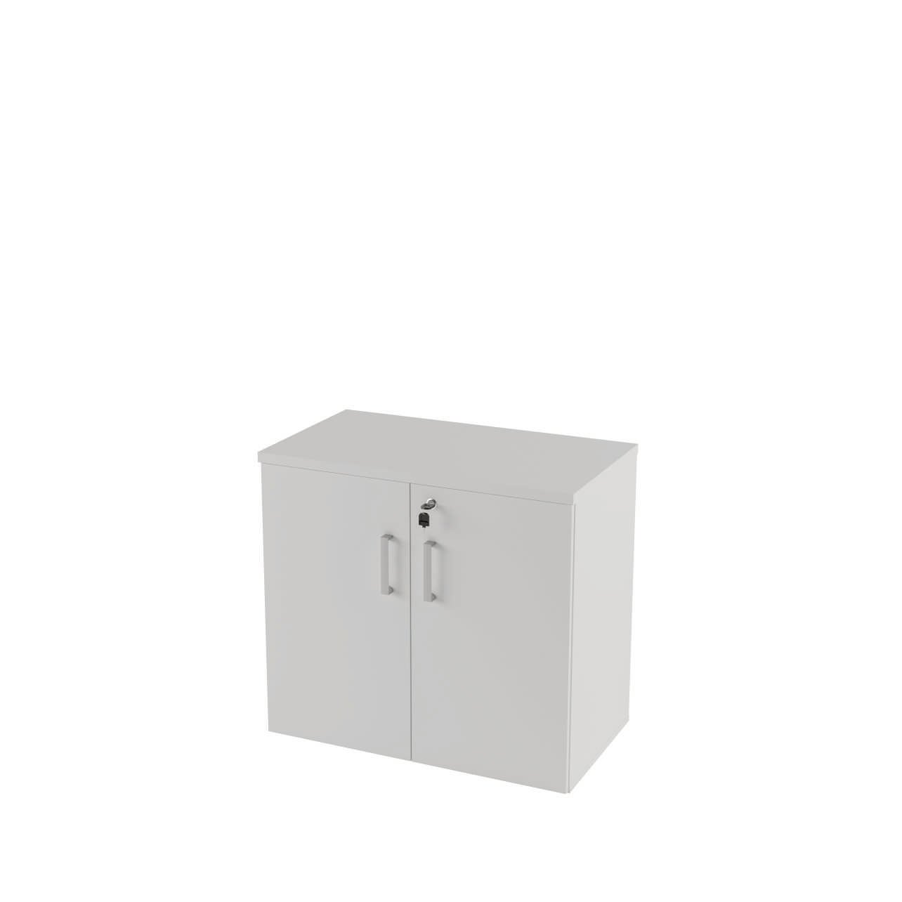 Armário Baixo 02 Portas com 01 Prateleira Tampo 25mm OFFICE SHOP - 80x45x74cm