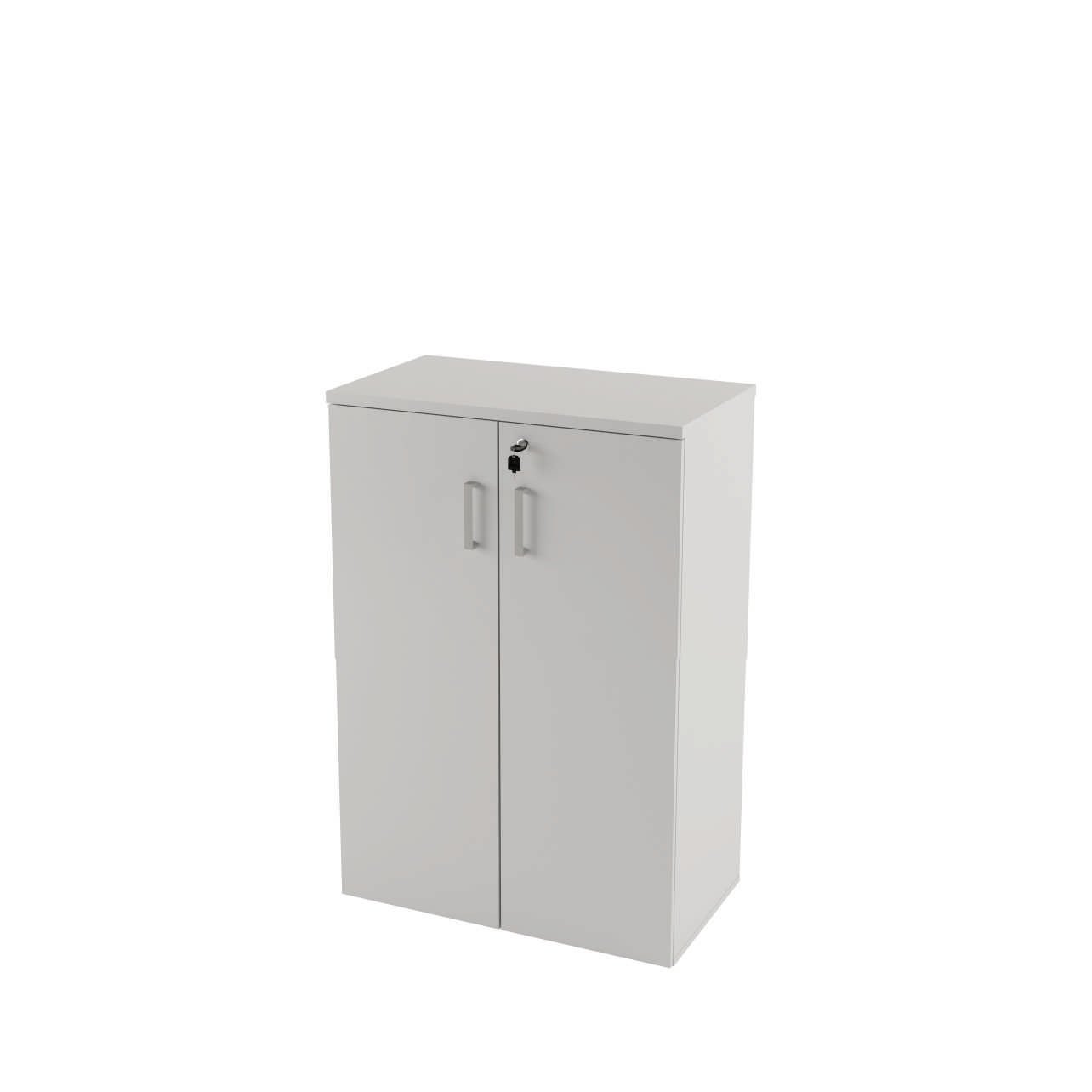Armário Médio 02 Portas com 02 Prateleiras Tampo 25mm OFFICE SHOP - 80x45x126cm