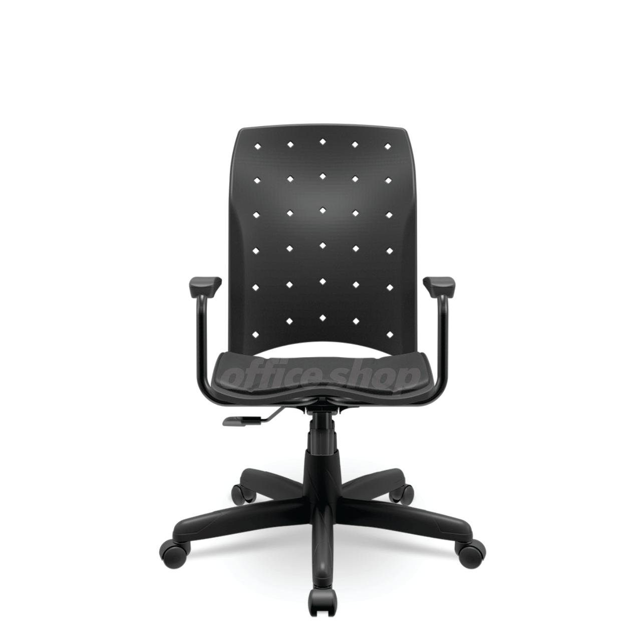 Cadeira Ergoplax Presidente Giratória OFFICE SHOP - Preta