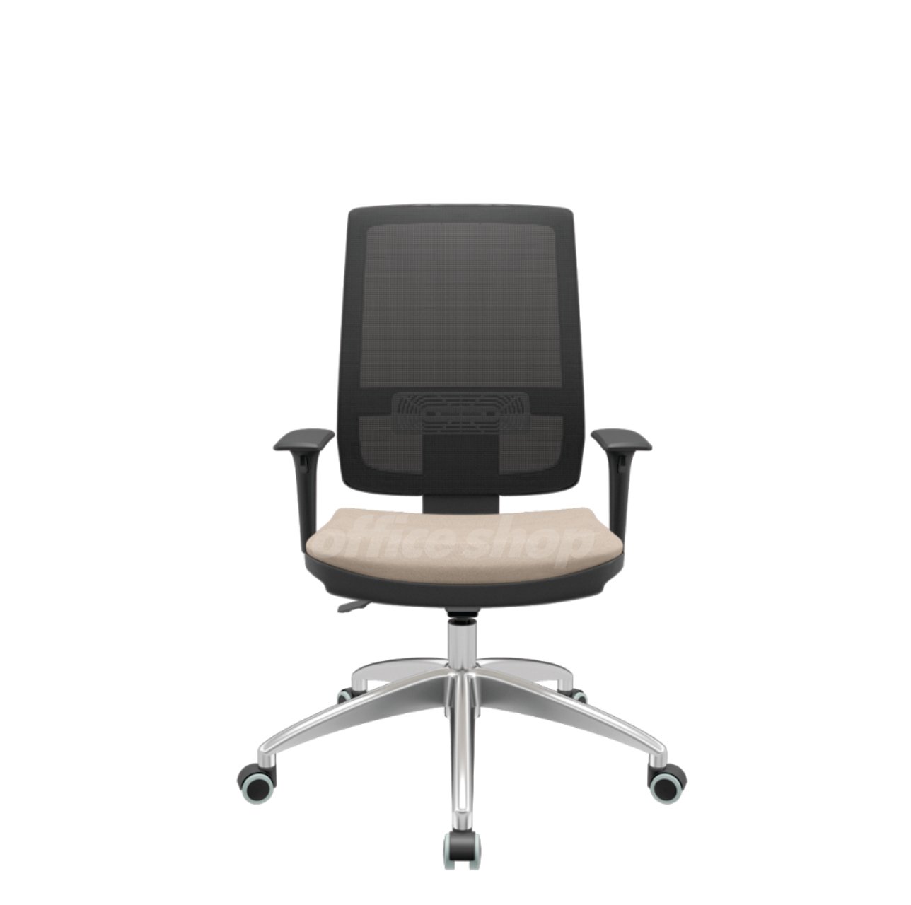 Cadeira Fit Presidente Alumínio Giratória OFFICE SHOP - Fendi