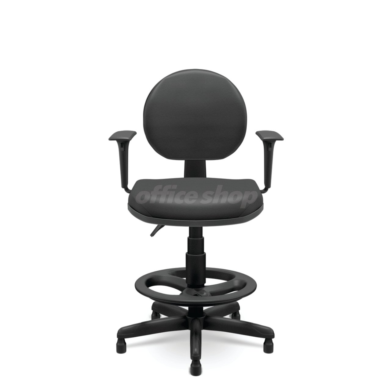 Cadeira Operativa Executiva Caixa Back System OFFICE SHOP - Preta