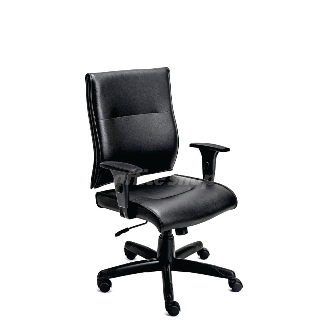 Cadeira Star Diretor Giratória Relax Metal c/ Capa OFFICE SHOP - Corino Preto