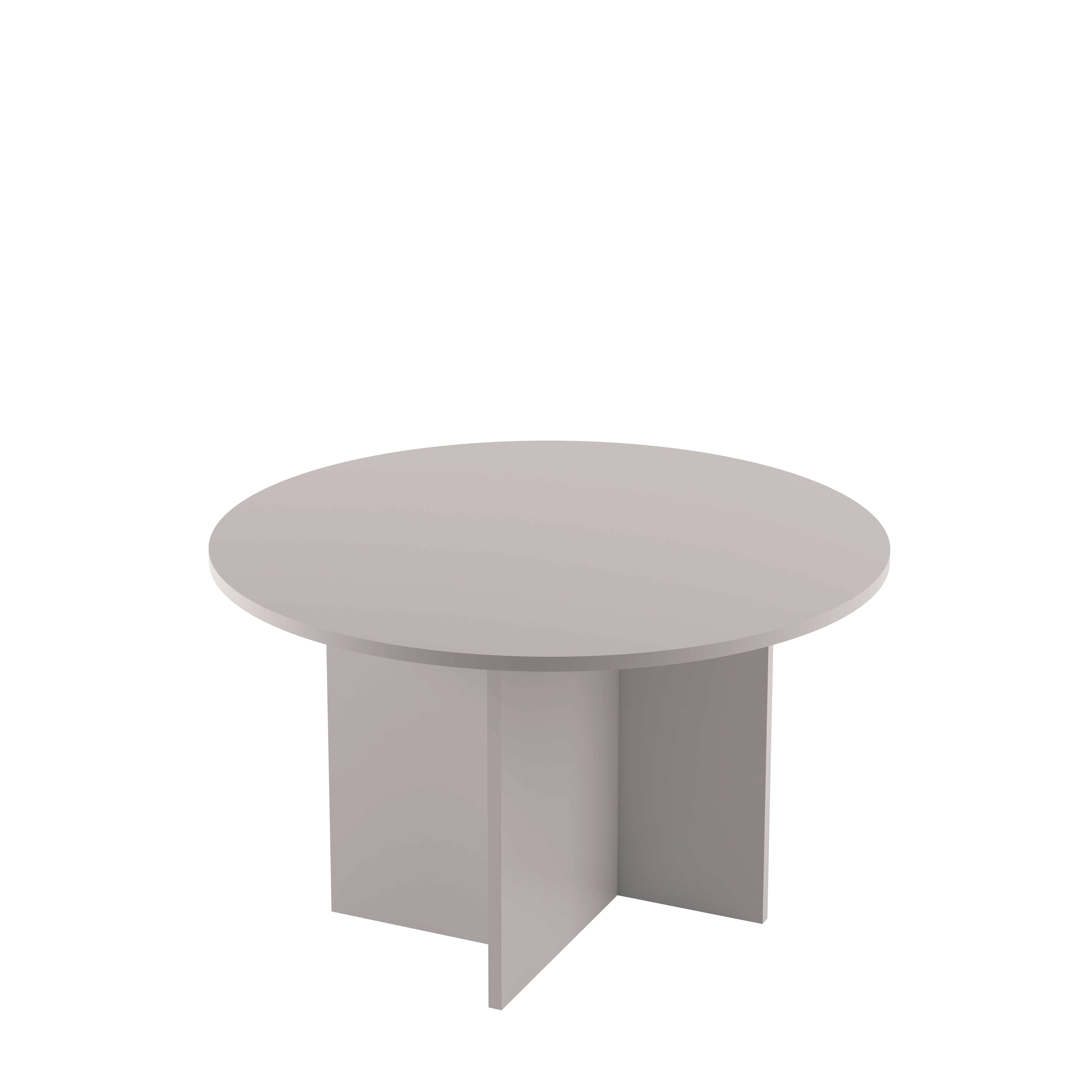 Mesa de Reunião Redonda Pé  Painel Tampo 25mm OFFICE SHOP - 100x100x74cm